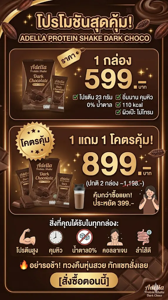 adella protein shake promotion